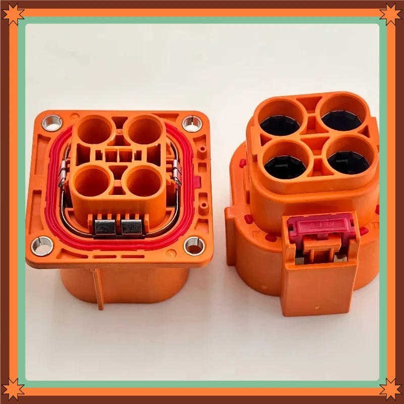 1PCS  adapter X D9 new energy electric vehicle high-voltage harness plug and socket original brand new 4P