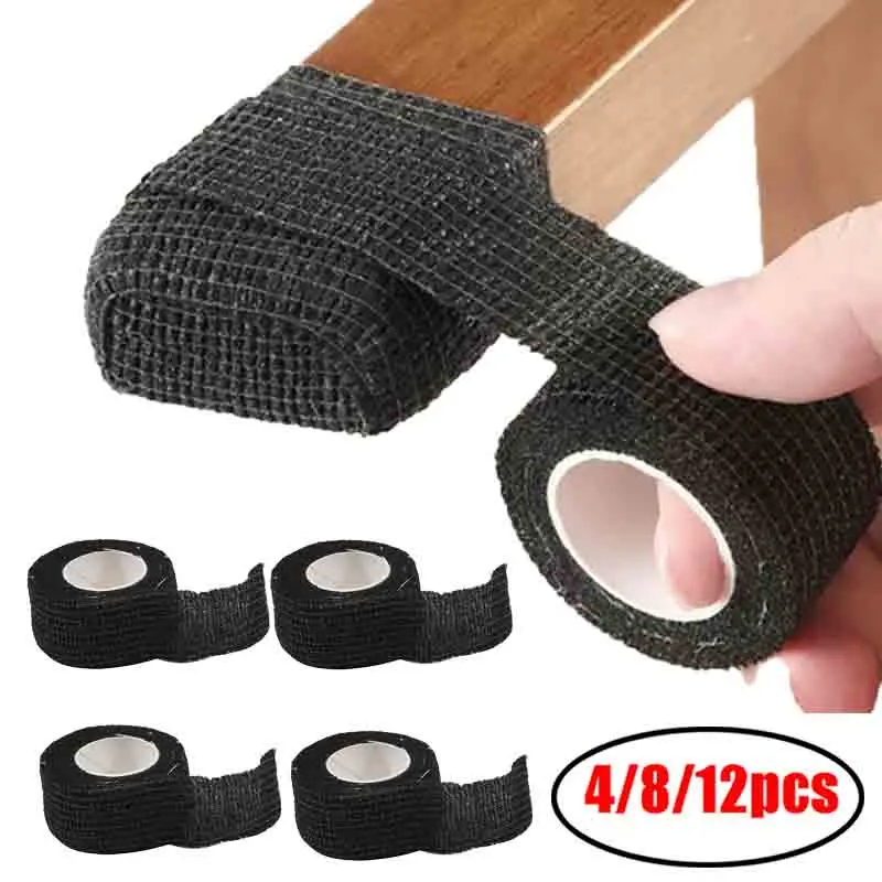 4/8/12 Stück Stuhlbein-Bodenschoner, Möbelpolster für Hartholzböden, Schreibtischstuhlbeinsocken, rutschfestes, geräuschreduzierendes Beintape, Geschenk