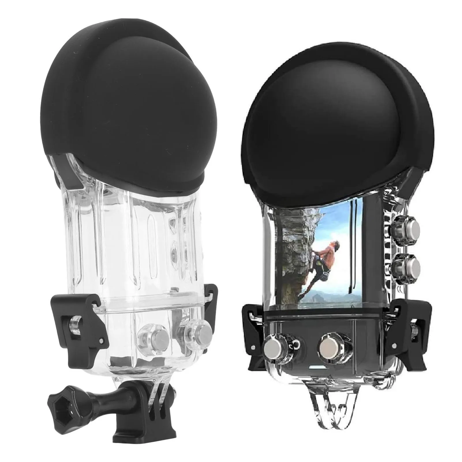 Camera Underwater Dive Protective Shell Hydrophobic Coating Clear Dive Case  164ft IPX8 Waterproof for ONE X3 Camera