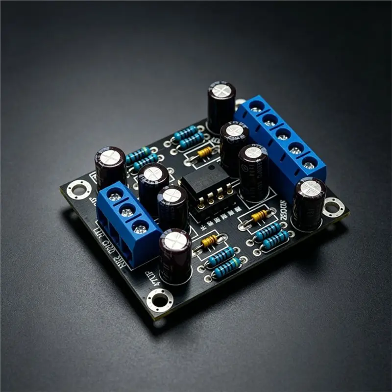 AT82-NE5532 For Car Audio Pre-Amp Module Dual Channel Stereo Preamplifier Board Single Power Supply 12V-30V For DIY Projects