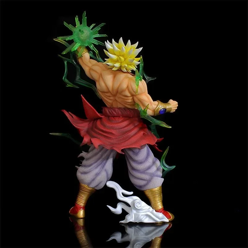 Anime Super Saiyan Broly Figuur GK Dragon Ball Beeldje 41 cm BUG Broly Action Figure Verlicht Model PVC Collectie Desktop speelgoed