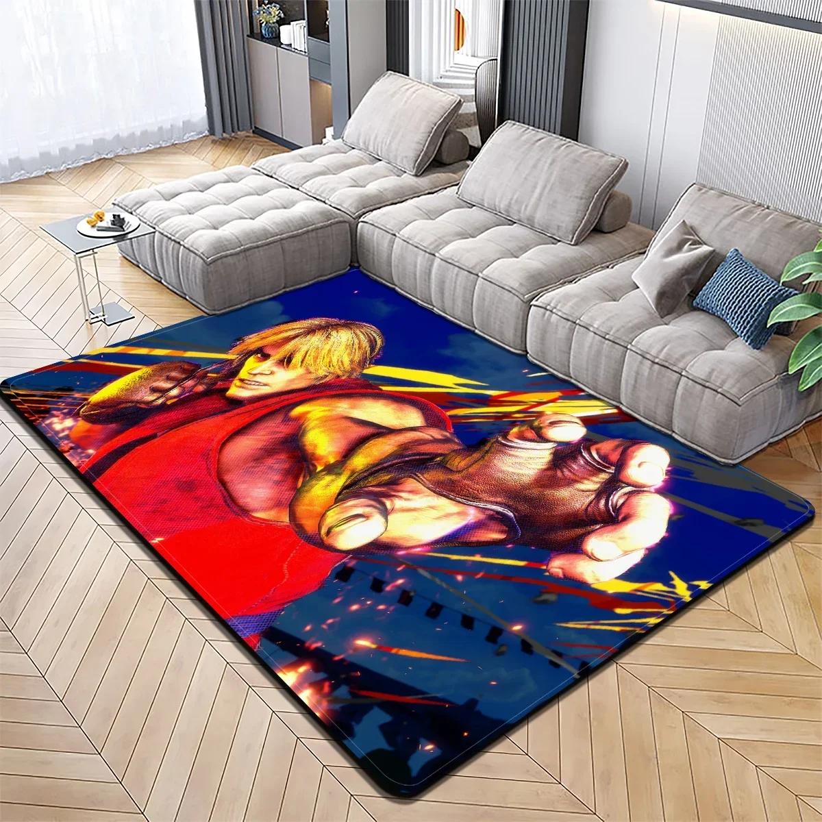 

3D Fighting Game Street Fighter Carpet Kitchen MatEntrance Doormat Bedroom Floor Decoration Living Room Bathroom Anti-slip Rug