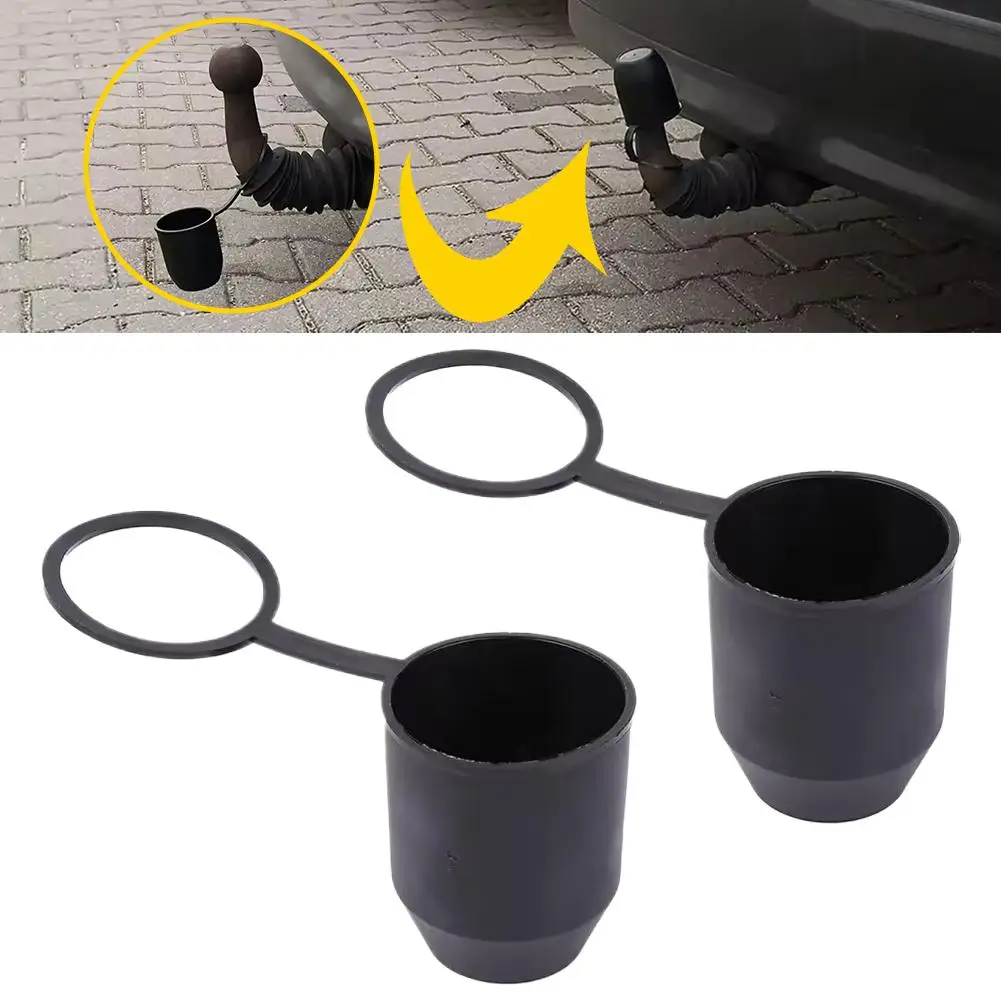 

Универсальная защитная крышка фаркопа сцепного устройства прицепа, 2 шт., защитная крышка для каравана, грузовика, автомобиля, прицепа, фаркопа, Acce I4P5