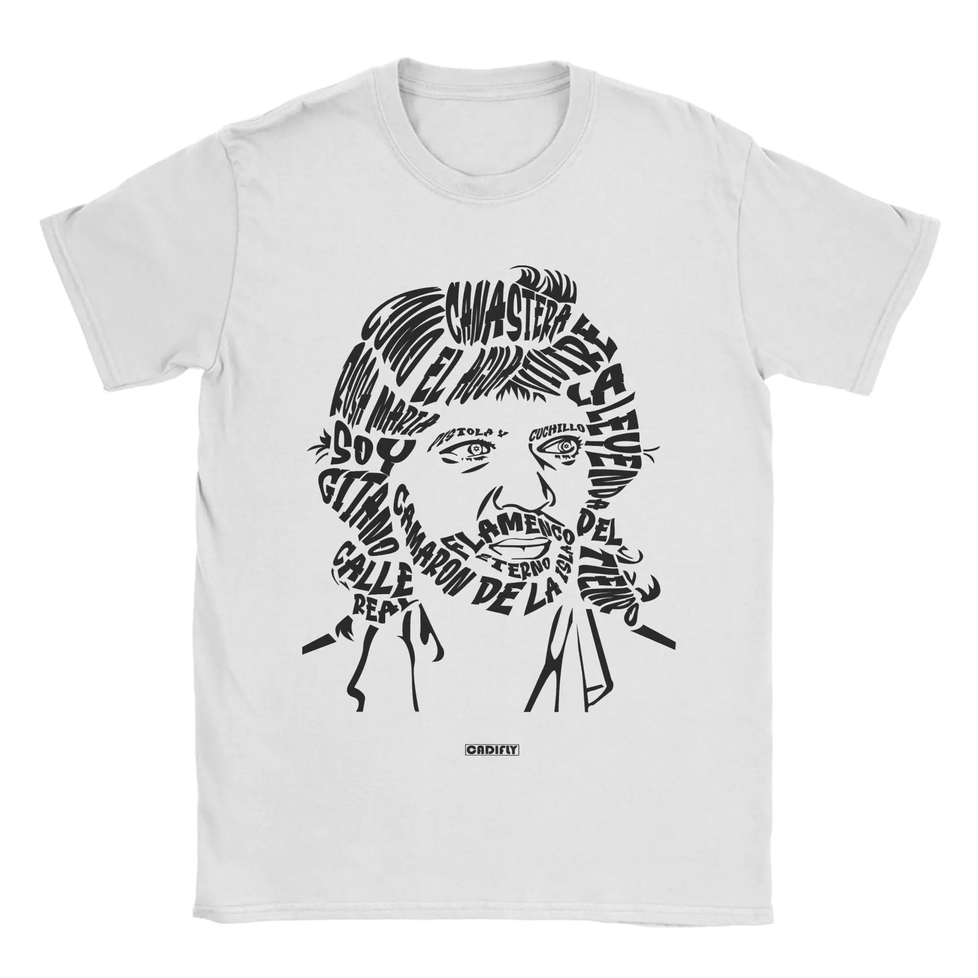 Camiseta Camarons De La Isla Flamenco para hombre, camisetas Vintage, camiseta De manga corta con cuello redondo, ropa clásica De algodón puro