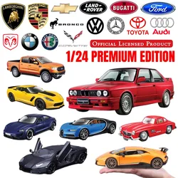 Bburago 1:24 Miniature Art Car Model, Authentic Lamborghini Bugatti Toyota Honda VW Audi Porsche Collection Gift Kid Boy Toy