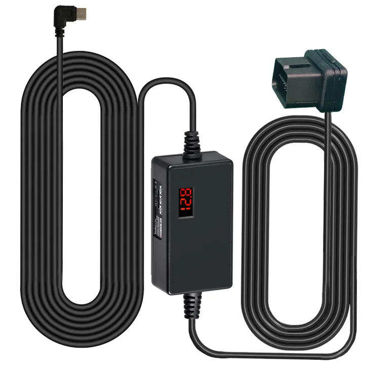 Dash Cam OBD Hardwire Kit Power Cable Type USB C Port/Micro USB Plug Port for Dash Camera