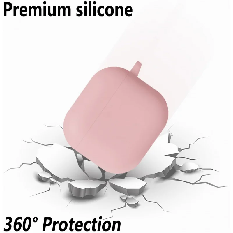 Silikonkapseln 4, Schutzhülle mit Karabiner (Rosa)