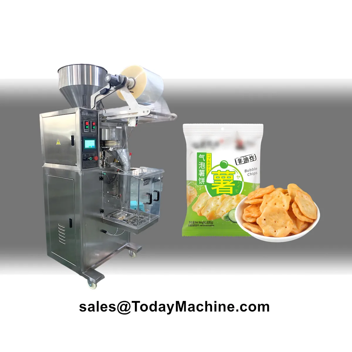 Máquina automática de embalagem de saco de legumes e feijão granulado