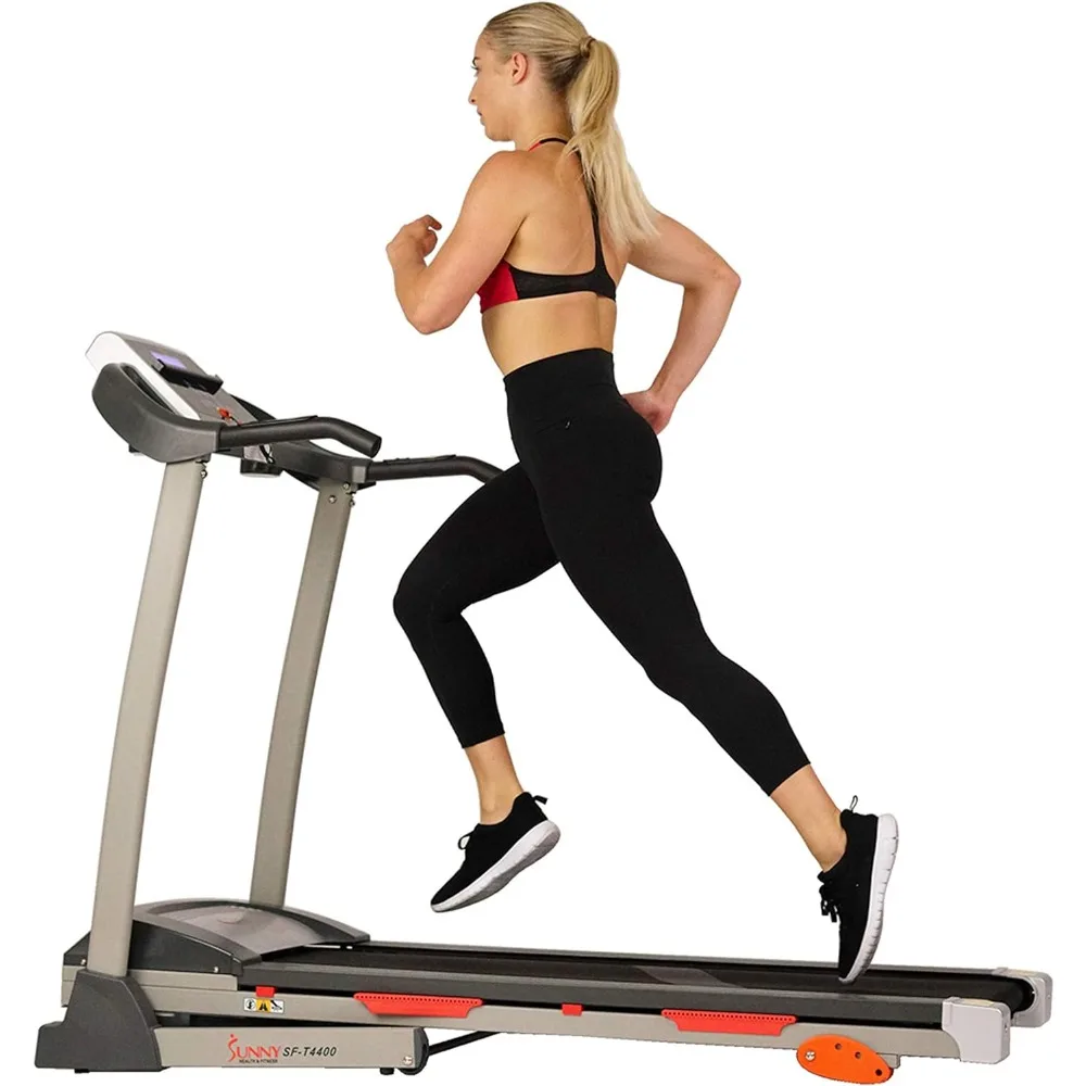 Premium Folding Incline Treadmill With Pulse Sensors Shock Absorption Fitness Equipment One-Touch Speed Buttons Bieżnie Tredmill