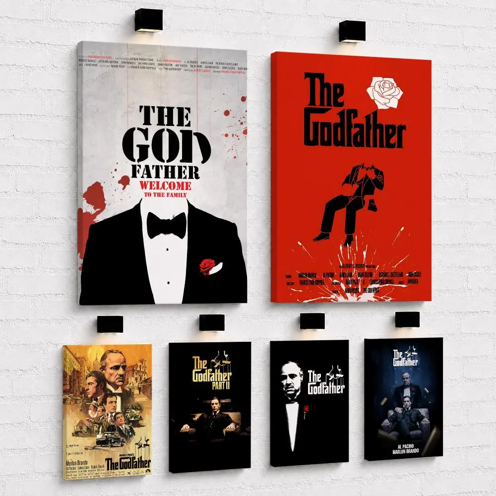 The G-Godfather Mobie Framed Wall Painting Wood Canvas Poster For Living Room Bedroom Hallway Office Home Decor Gift