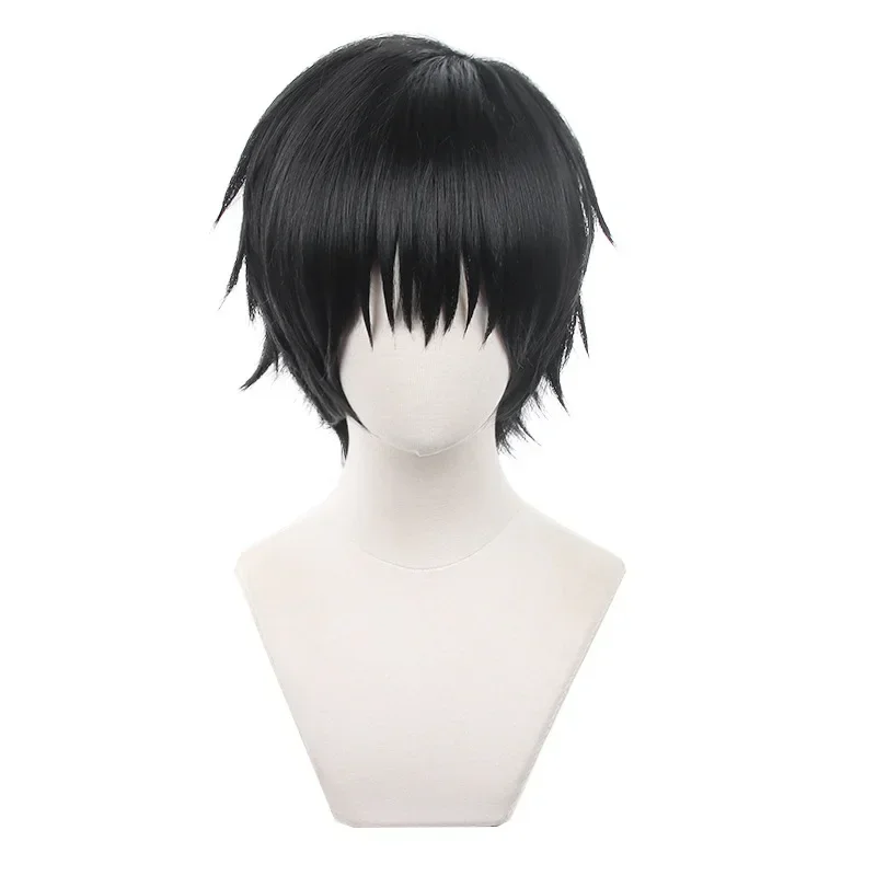 Anime Jujutsu Fushiguro Toji Cosplay Synthetic wig Short Black hair for men costumes Wigs