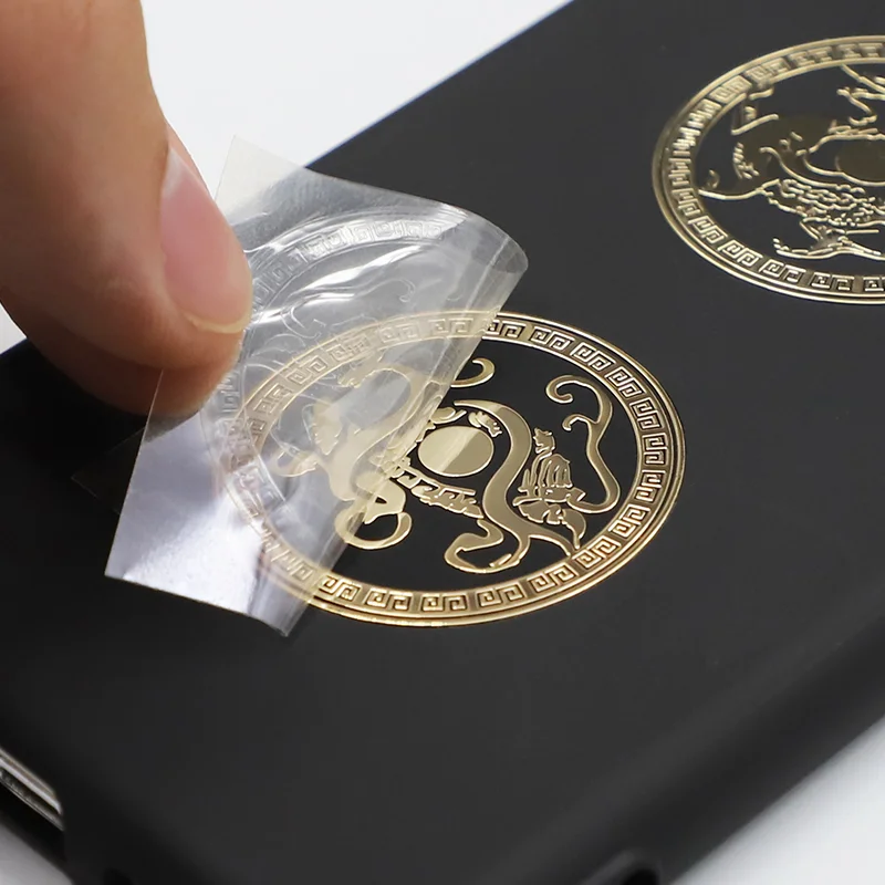 custom.High-grade Waterproof Metal Separation Transfer Stickers Perfume Cosmetic Customized Trademark Stickers Bulk