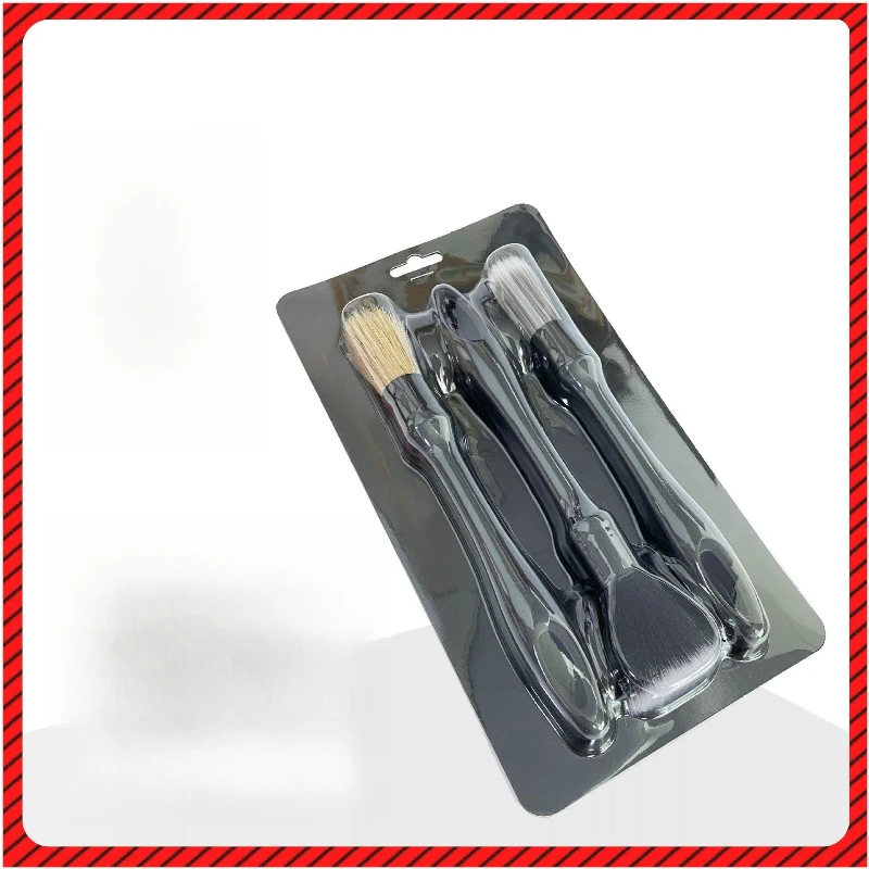 

Steam beauty detail brush three packs replaceable brush head pure bristle detail cleaning brushs trend brushs set