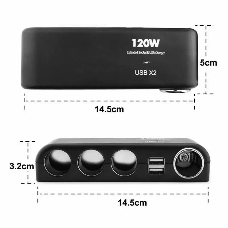 4in 1充電器アダプター,シガレットライター,マルチソケットスプリッター,カーポート,USBアダプター,販売