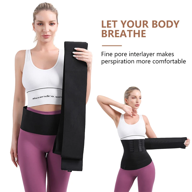 Snatch Me Up Bandage Shapewear Belt Tummy Wrap Trimmer Slim Loss Stomach Waist Wrap Hook Breasted Belt Waist Trainer Bodi Shaper