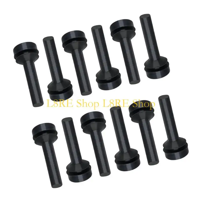 Pacote l8re 12 almofadas substituição pés borracha, substituição hob hob rust material borracha borracha