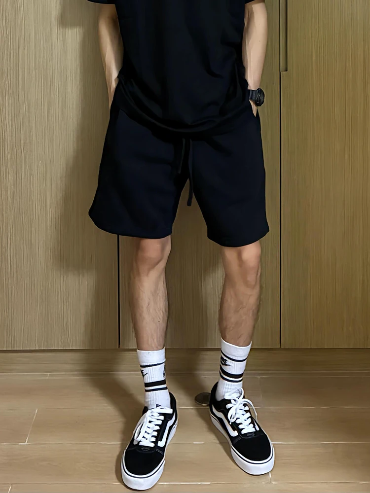 

Bla American Sle Qui Dry Sports orts Men's Summer Running Baskeall Training Pants Fitn below Knee Five-Point Pants