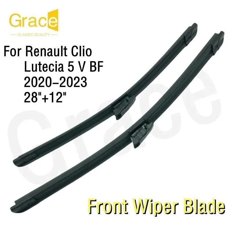 

Wiper Blade For Renault Clio Lutecia 5 V BF 28"+12" Car Windshield Windscreen Rubber 2020 2021 2022 2023