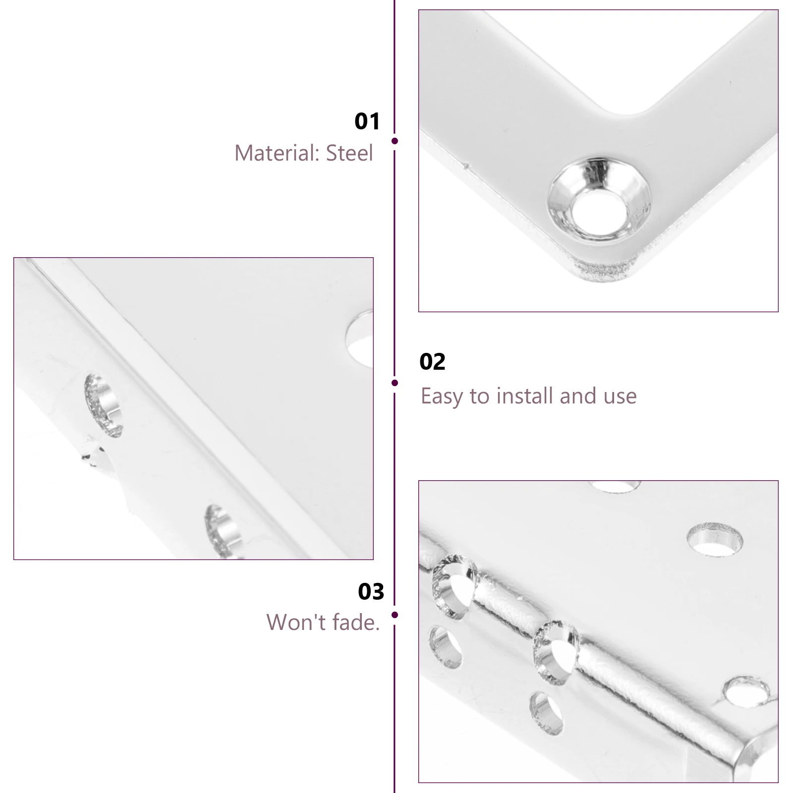 

Single Sided Double Pickup Iron Plate Bridge Electric Guitar Chrome Top Loading 6 Points Easy Install Accessories