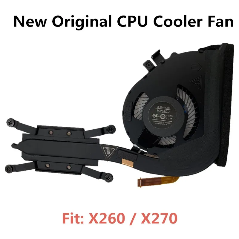 

New Original for Lenovo Thinkpad X260 X270 A275 CPU Cooling Fan Heatsink Radiator Cooler Laptop 01HW913 01HW912 01HW914 00UP173