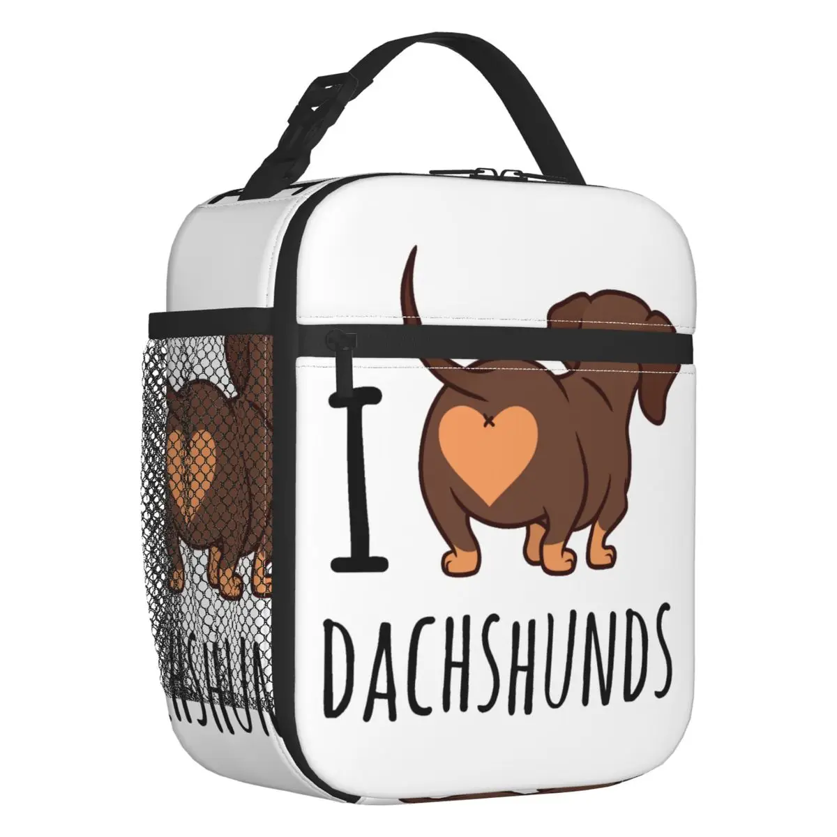 

Переносной Ланч-бокс I Love Dachshunds, водонепроницаемый Ланч-бокс с термоизоляцией для сосисок и собак