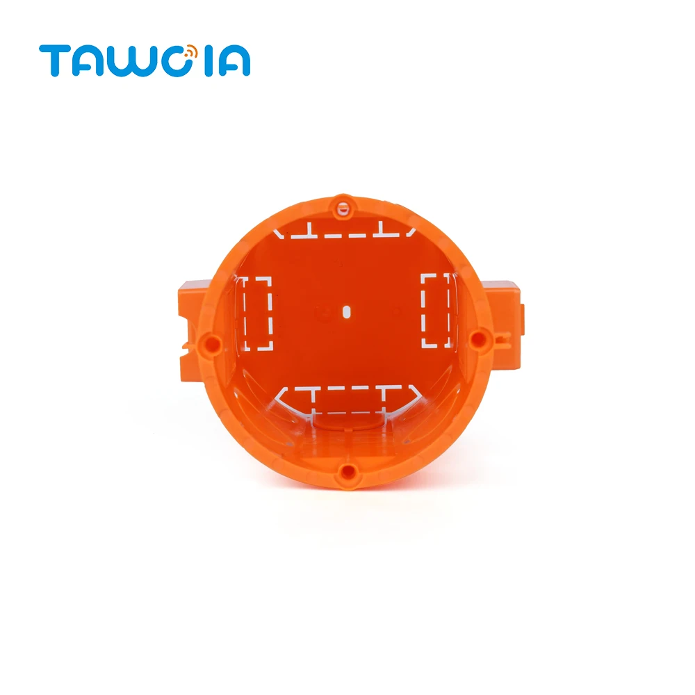 TAWOIA Fireproof PC 1Gang Dry Lining Box For Gypsum Board/Drywall/Plasterboad 63mm Depth 86 Type Wall Switch BOX Socket Cassette