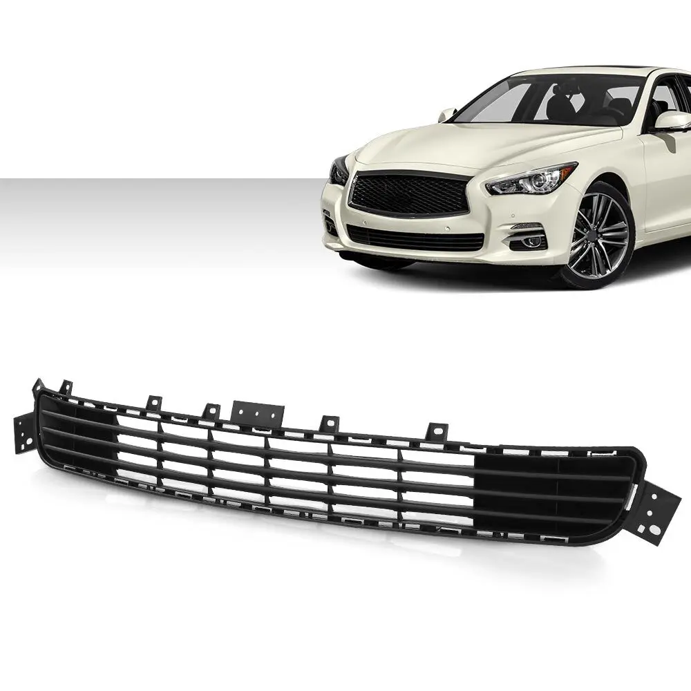 

Front Bumper Lower Grille Matte Black For 2014 2015 2016 2017 Infiniti Q50 Base