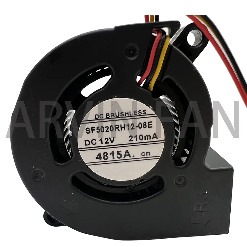 Imagem -02 - Ventilador Adequado para Projetores e Retrofit Turbo Blower Sf5020rh1208e dc 12v 210ma 50x50x20 mm 50 mm