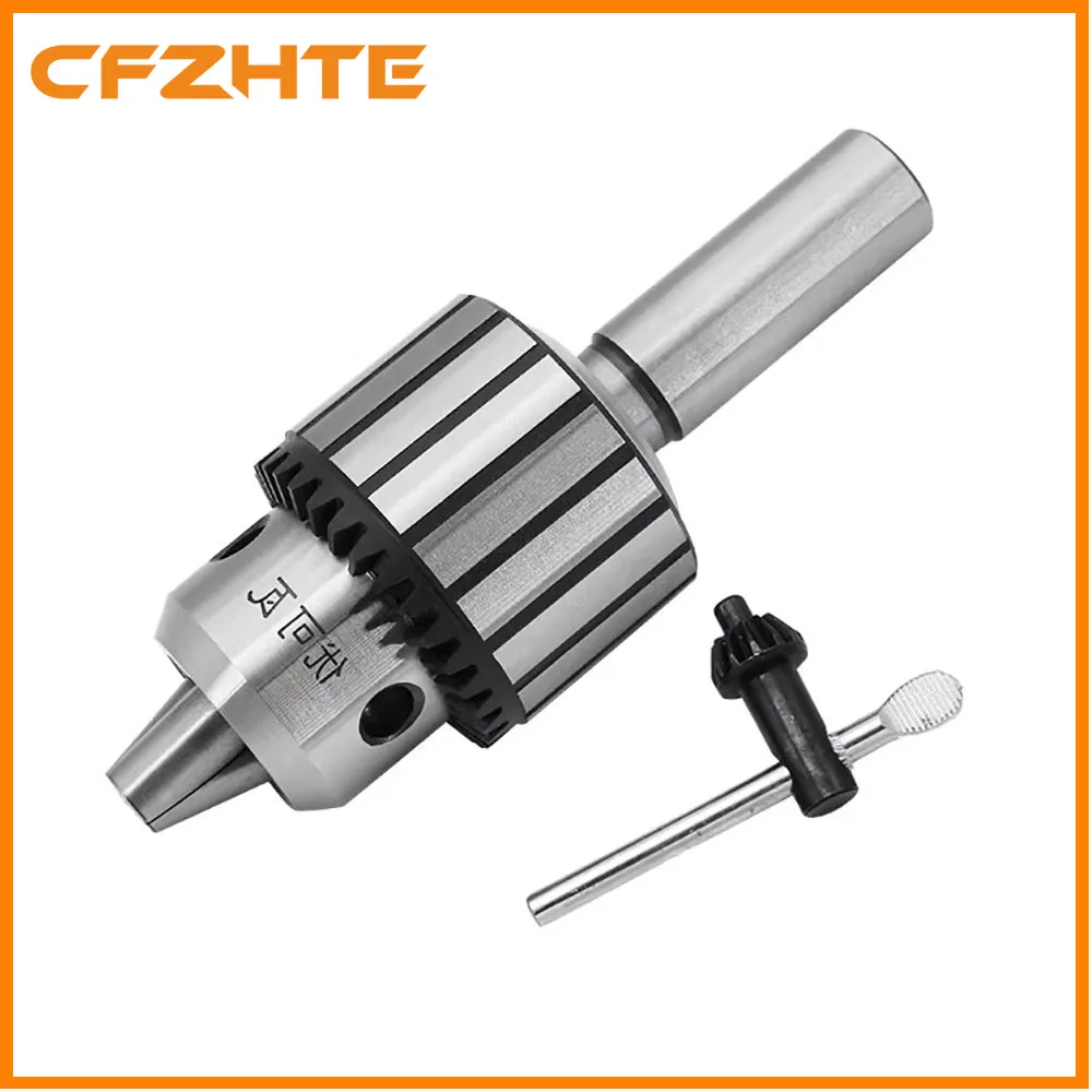 Milling Machine C20 Straight Handle Wrench Drill Clamp, 1-10 1-13 3-16 5-20 Drill Chuck Set Handle Assembly, High Precision
