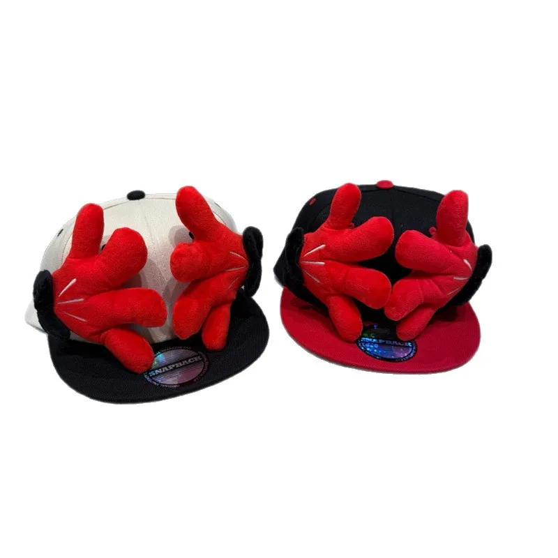 Miniso kreskówka Myszka Miki duża ręka duża głowa ogrodzenie internetowy celebryta zimowa kaczka cztery pory roku hip-hopowa czapka bejsbolówka na zdjęcia