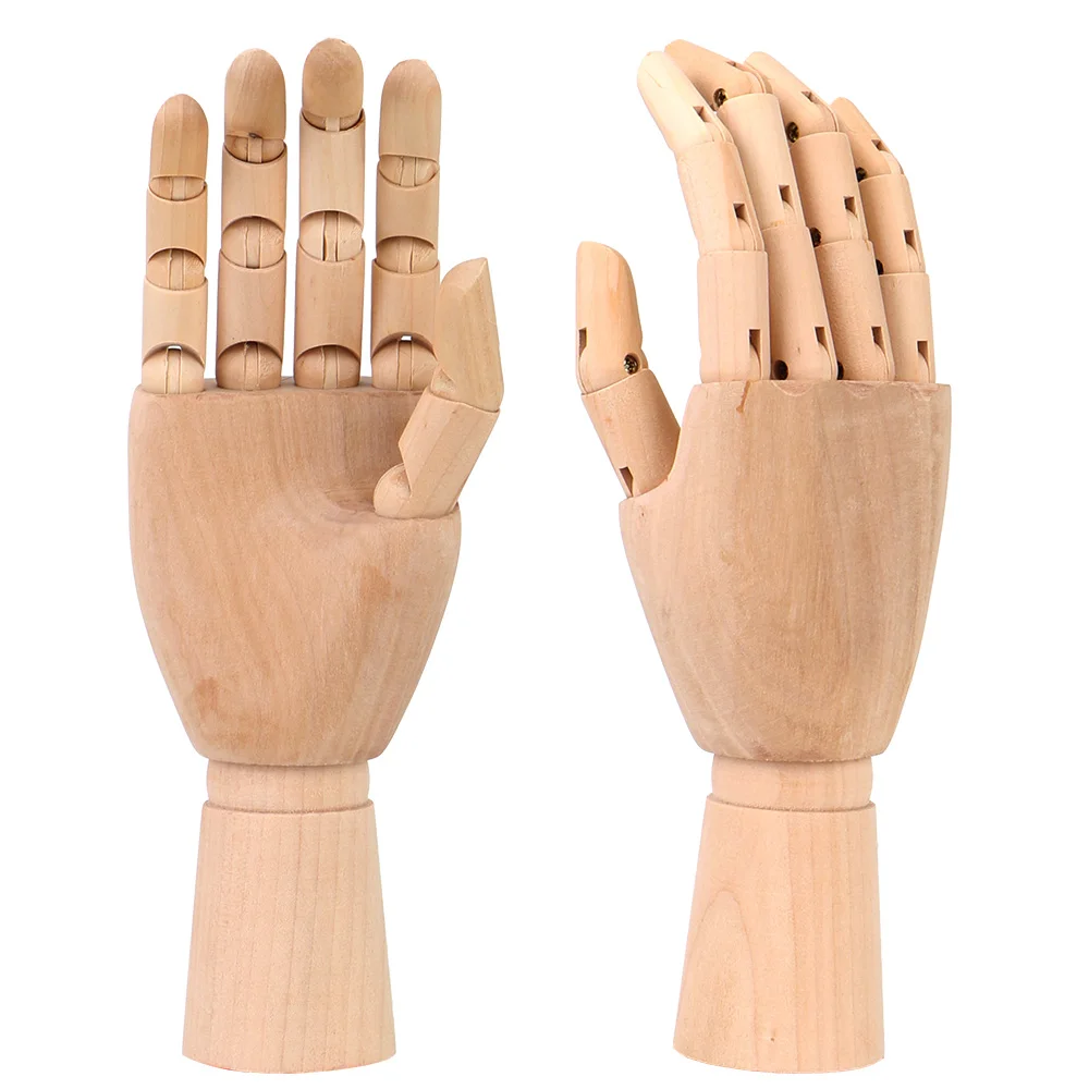 Drawing Model Flexible Jointed Doll 10 Inches Tall Wooden Hand Model Movable Limbs Human Artist Models Sketch Mannequin Model