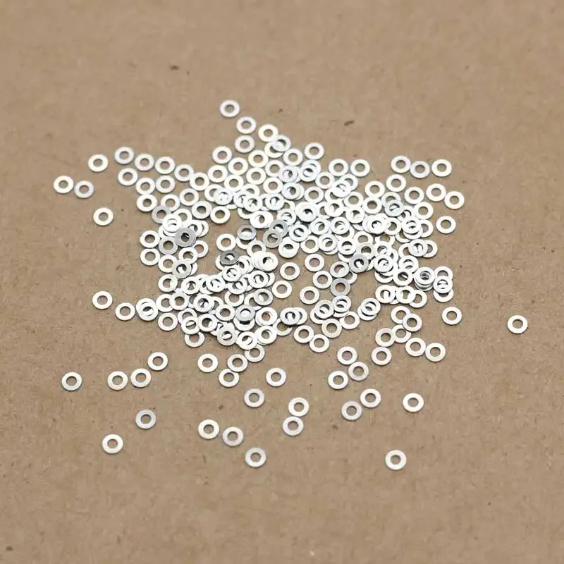 

M1.4 304 Stainless Steel Flat Washers Precision Small Gasket Pads for Eyeglasses Repair & Watchmaking