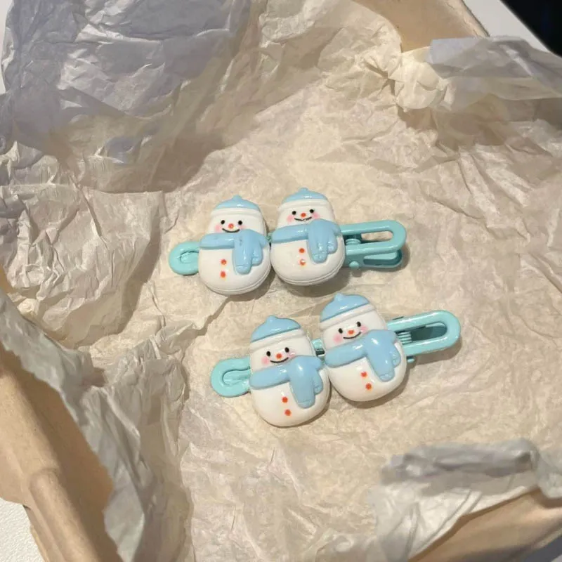 게임 러브 앤 딥스페이스 제인 코스프레 헤드웨어 귀여운 합금 레진 눈사람 헤어클립 헤어핀 장신구 헤어 액세서리 장식품