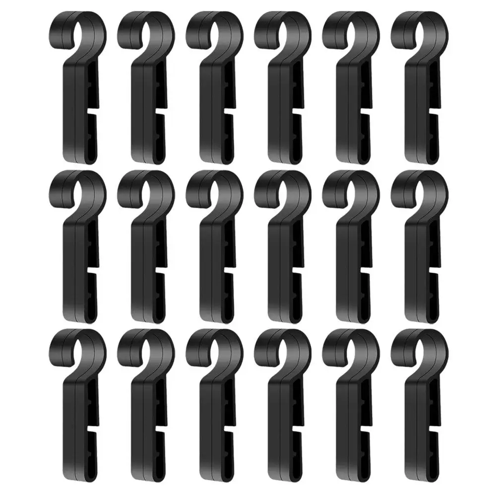 

50Pcs Headlamp Hooks Clips Sturdy Safety Headlight Clip for Hard Hat Construction Workers Outdoor Night Use