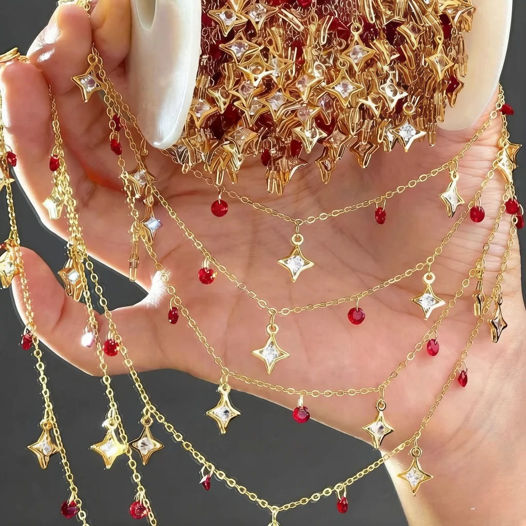 Catene in Rame Puro con Zircon - Pearl Trim Chain recensione e prezzo