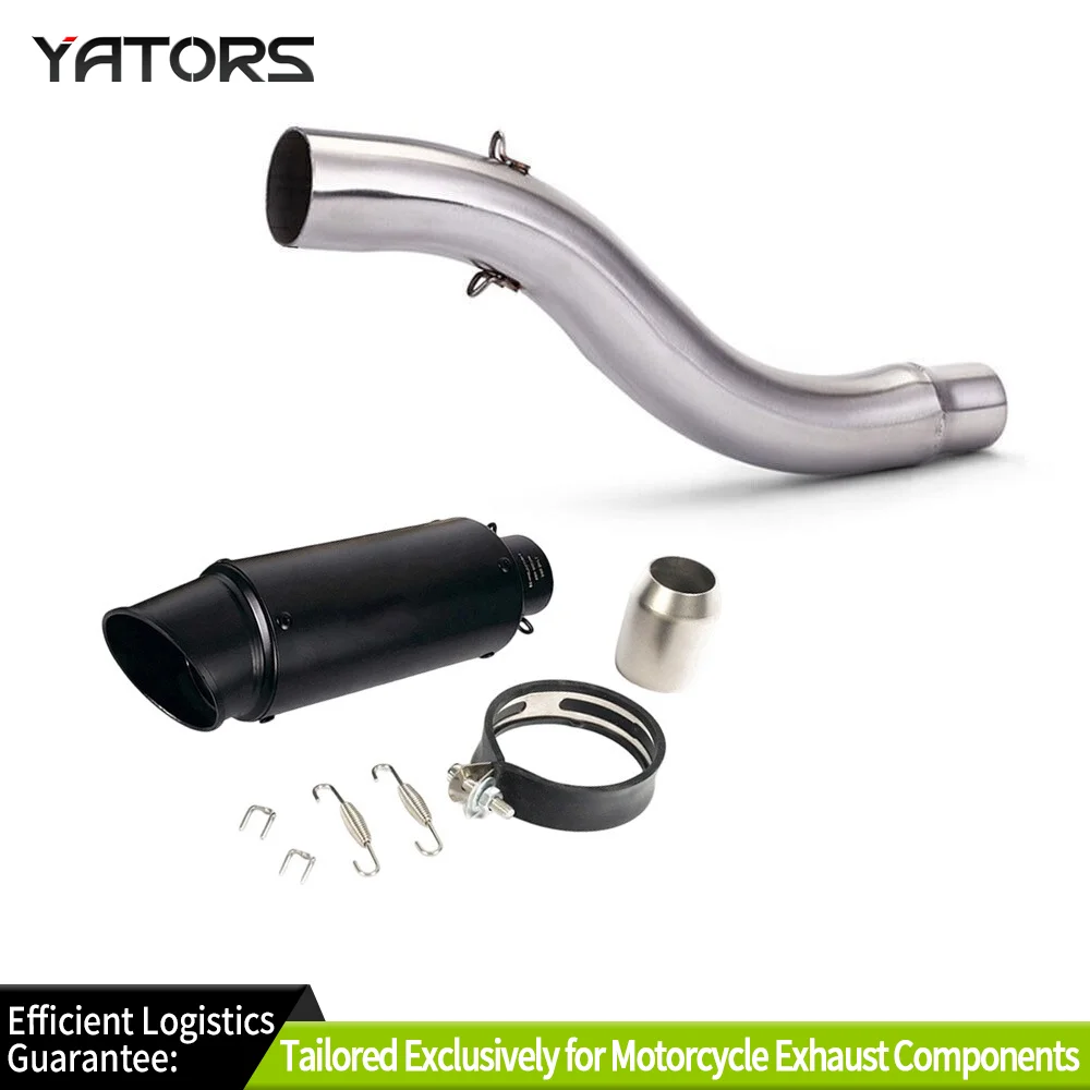 

Exhaust Systems Slip for Triumph Daytona 675R 2006-2012 Black Exhaust Tips Muffler Mid Link Pipe Exhausts Pipes