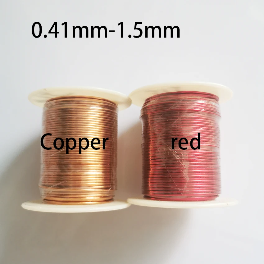 500g QA-1-155 2UEW 0.2 0.22 0.25 0.31 0.41 0.45 0.51 1.0 1.2 1.5mm Wire Enameled Copper Wire Magnetic Coil Winding High Temper