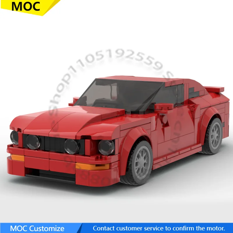 

428 PCS Sports car Mustang GT MOC Customize Modular Building Block Simple Kids Educational Creative DIY Holiday Toy Gifts