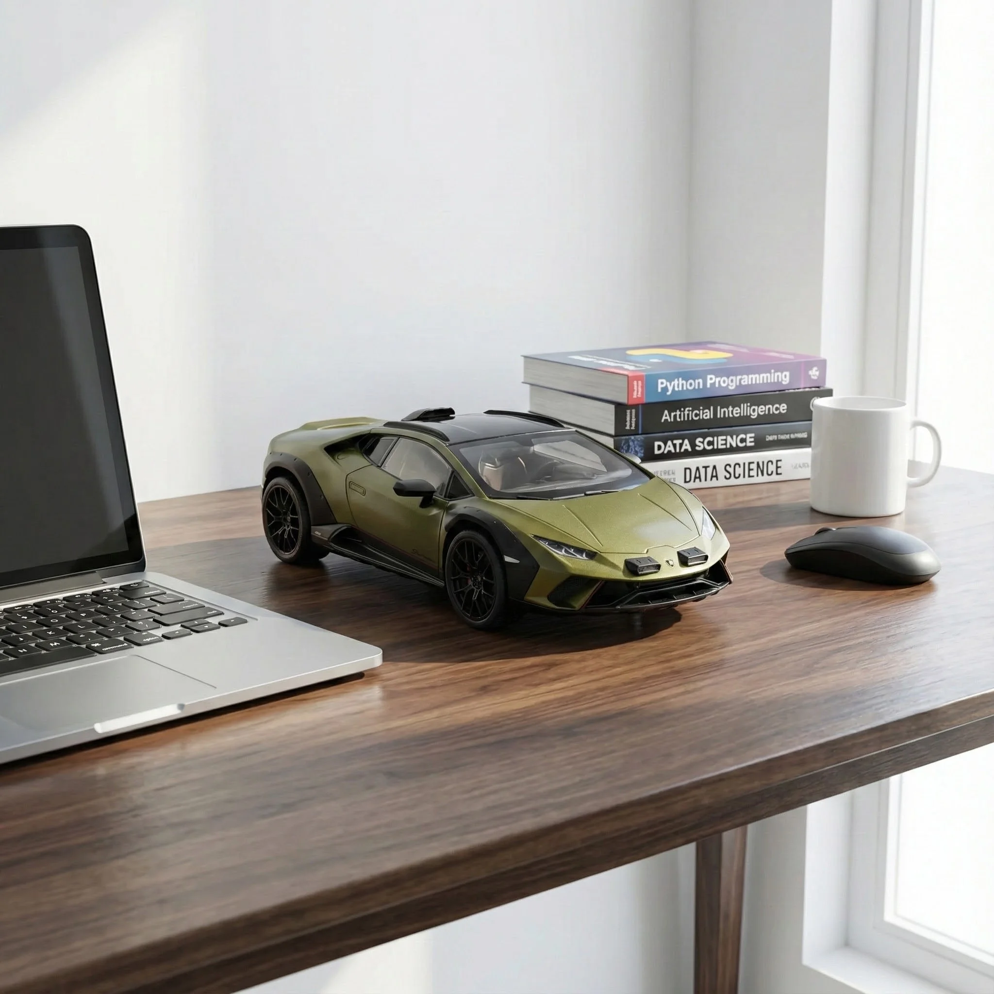 1:18 Lamborghini Huracan Sterrato Supercar Alloy Diecast Model Car Home Ornaments Computer Desktop Decoration Simulation Vehicle