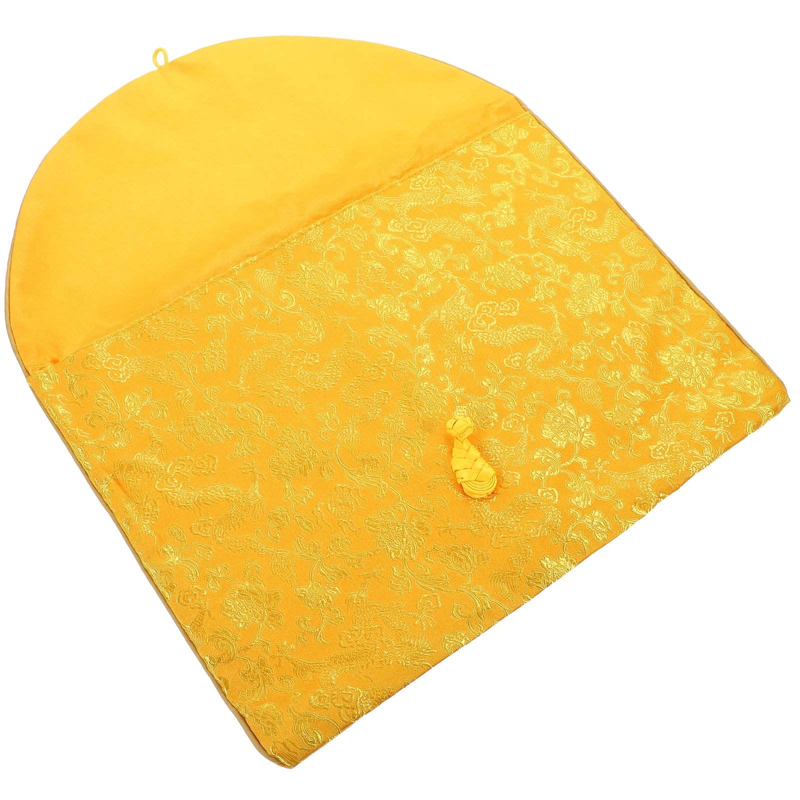 Embroidery Bag Scripture Packaging Gift Pouch Embroidered Small Yellow Cloth Jewelry Bags