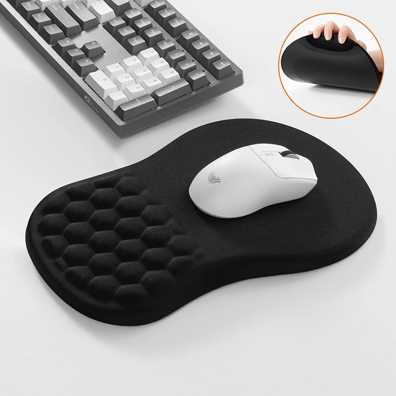 Ergonomic Wrist Support Mouse Pad Non-Slip High-Elastic Memory Foam, Comfortable  Durable for PC/Laptop Home/Office Use