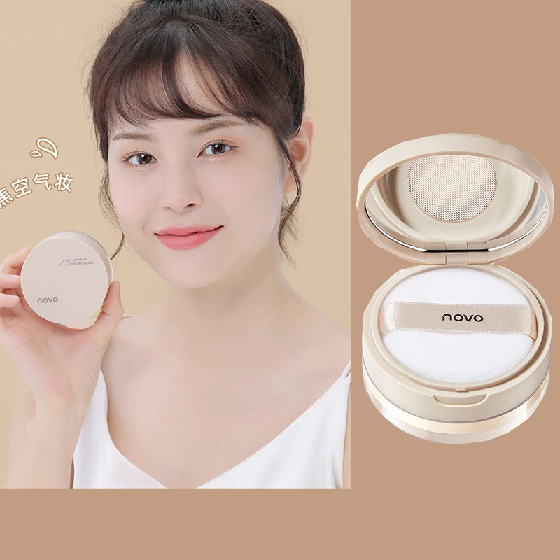 NOVO New Makeup Honey Powder Matte Mist Oil Control Durable Waterproof Sweatproof Non peeling Powder Skin care