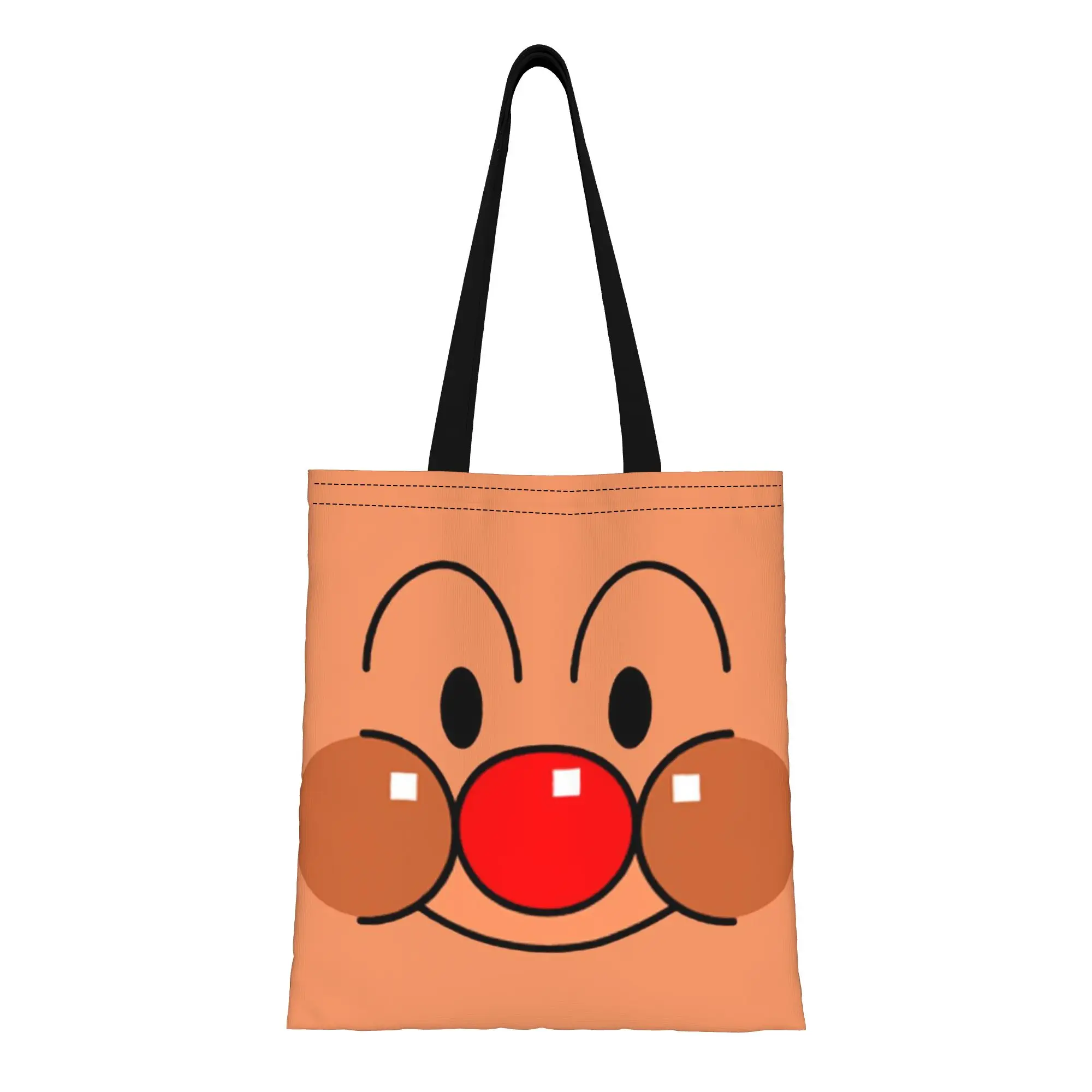 Back to school season Cute (4) Anpanman Canvas Tote Bag Perfect for Grocery Women's Top-Handle Bags
