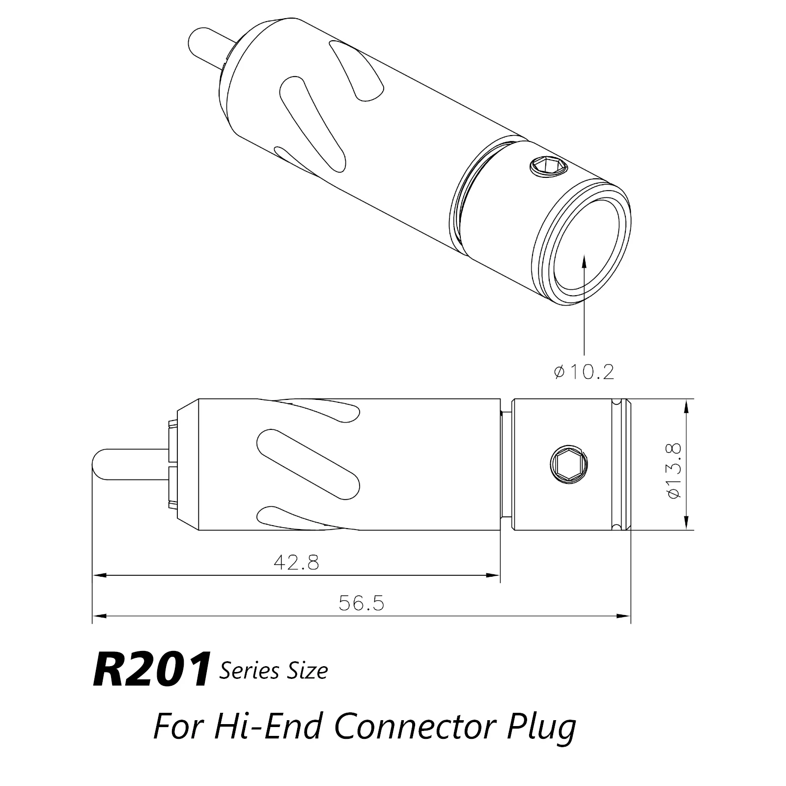 Monosaudio HI-End R201 czysta czerwona miedź lutować męskie wtyczka RCA dla złącze Audio