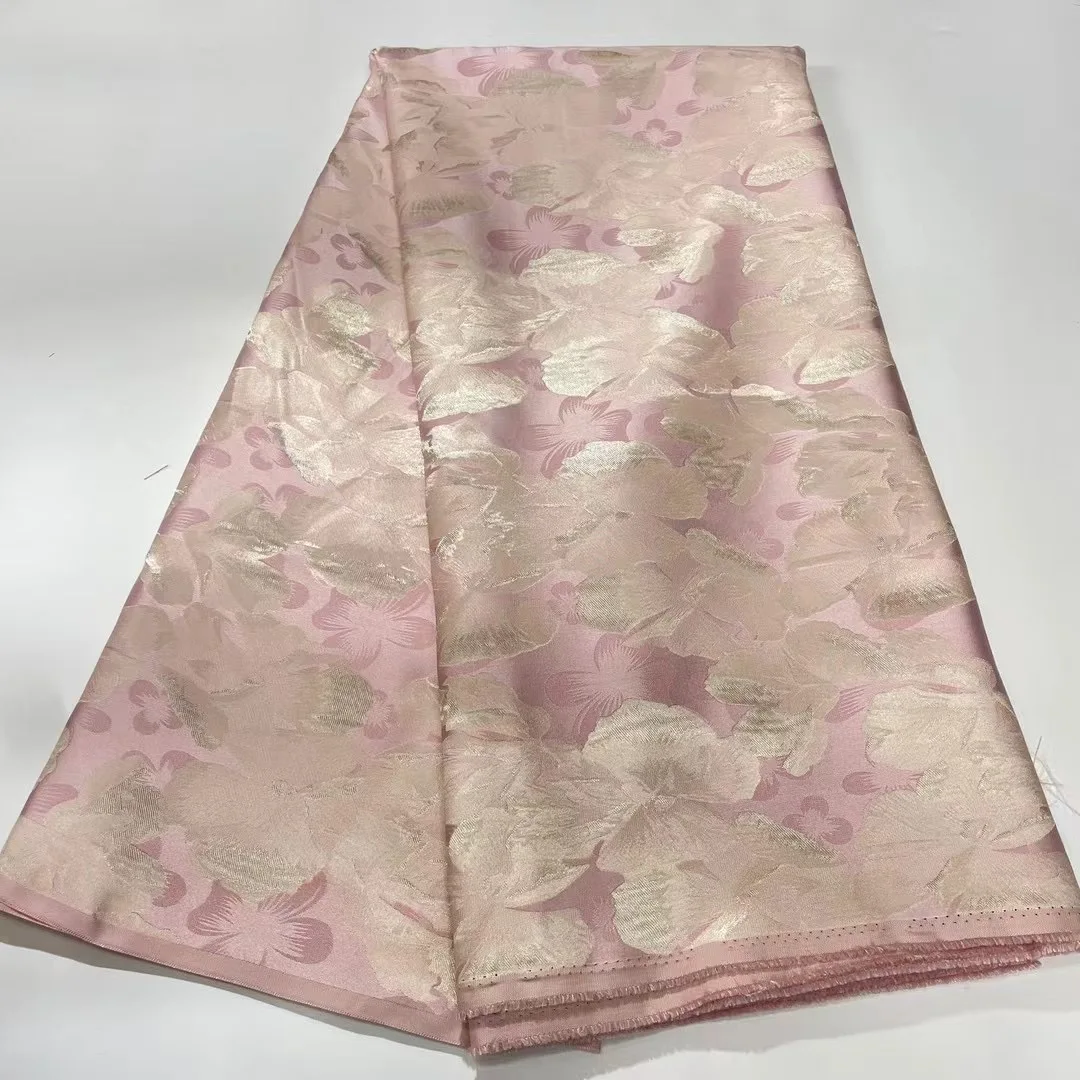 

Высокое качество жаккардовый цветок африканская парча кружевная ткань шитье вышивка нигерийский материал для женского платья ACW6168