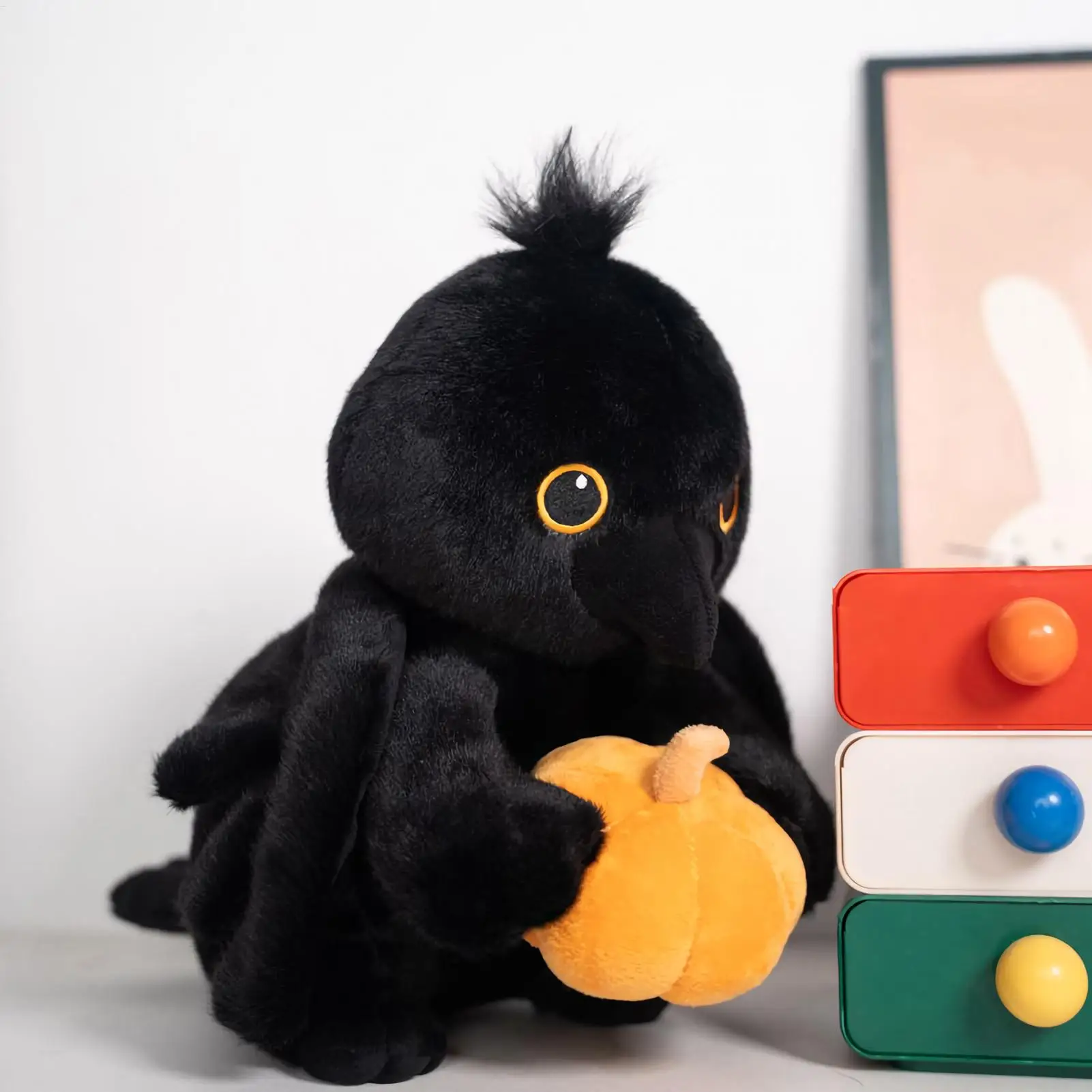 

Хэллоуин плюшевые животные Хэллоуин ворон плюшевая подушка игрушка мягкая приятная коллекционная кукла для гостиной стул диван диван