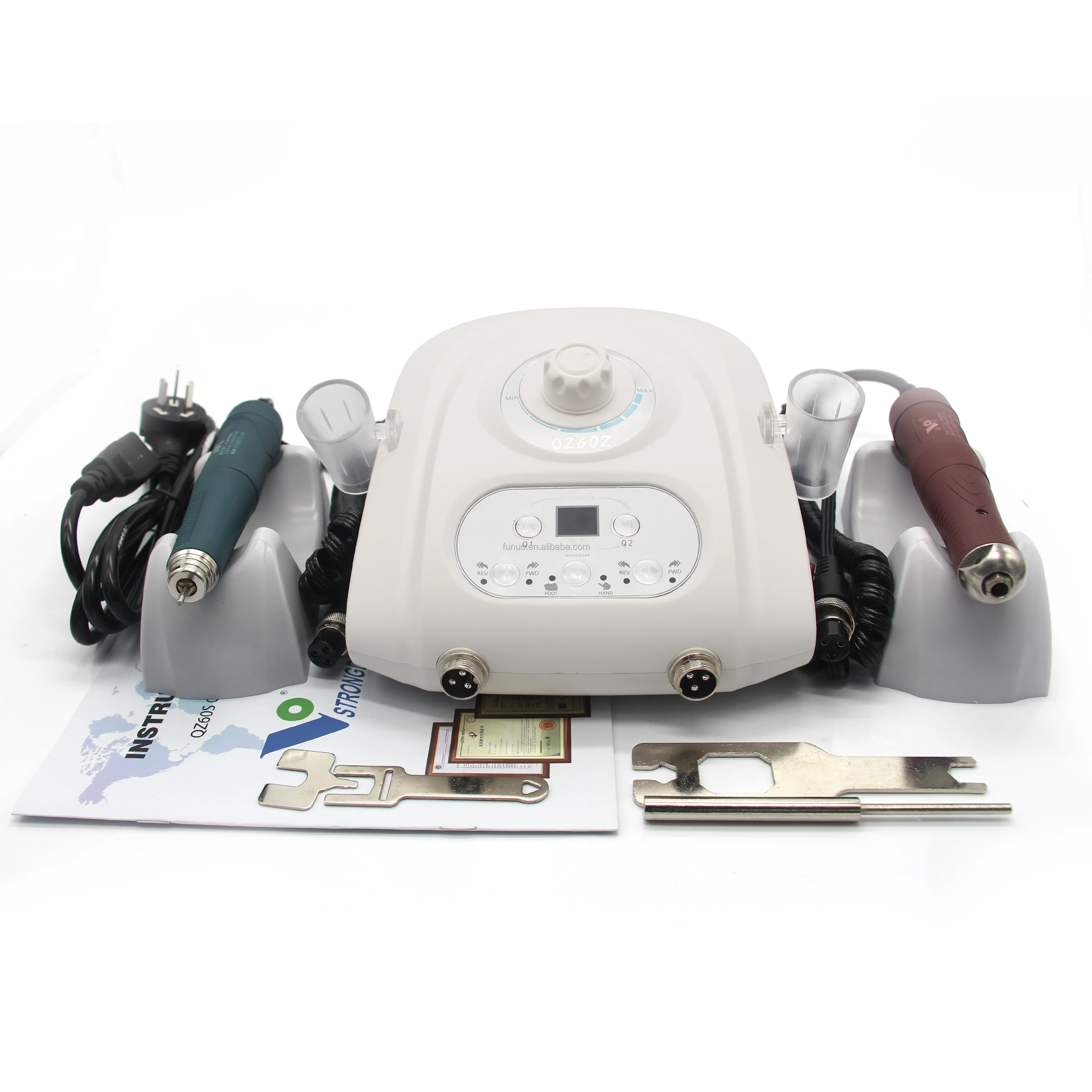 

2026 High Durability Micromotor Brushless Jewelry QZ60Z 107 Dual-lock FN207C Handpiece Jewelry Grinder Polishing Machine