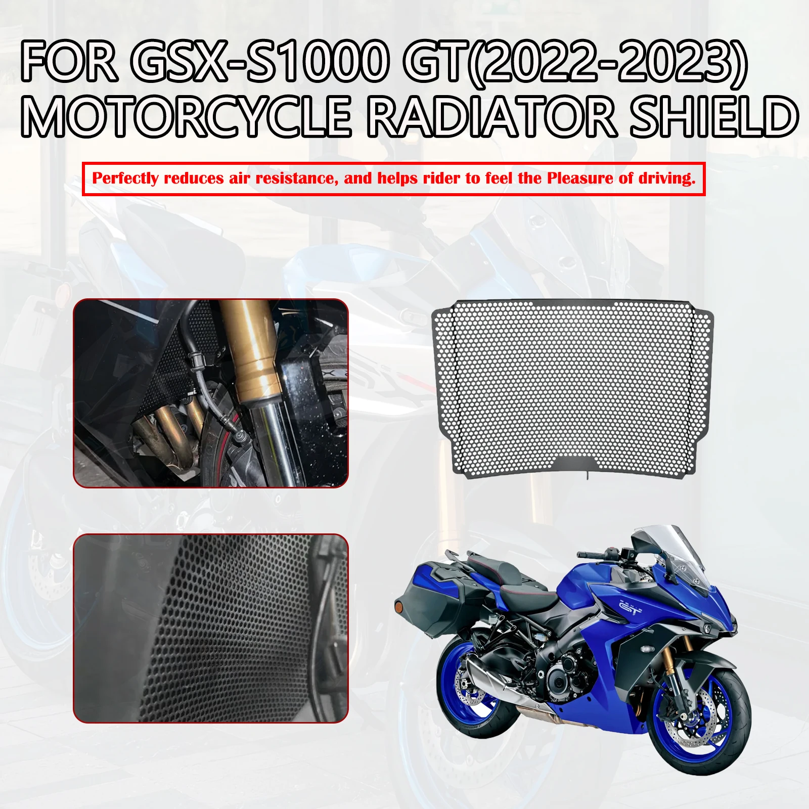 Motorcycle Accessories Racing Radiator Grille Guard Cover Protector For GSXS1000 GT GSXS GSX-S 1000 GT  2022 2023