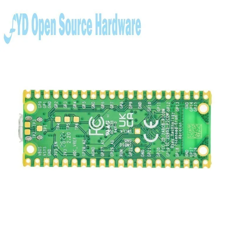 Raspberry Pi Pico or Pico W With Wireless WiFi Module Dual-Core ARM Cortex MO+RP2040 Microcontroller Development Board