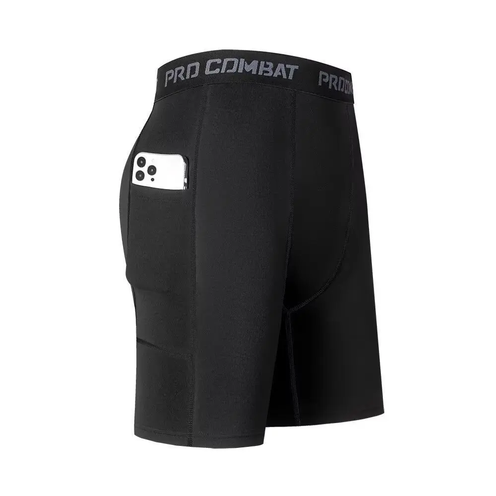 

New running underwear for foreign trade, quick drying 4-point anti-wear breathable men's moisture wicking and sweat wicking outd